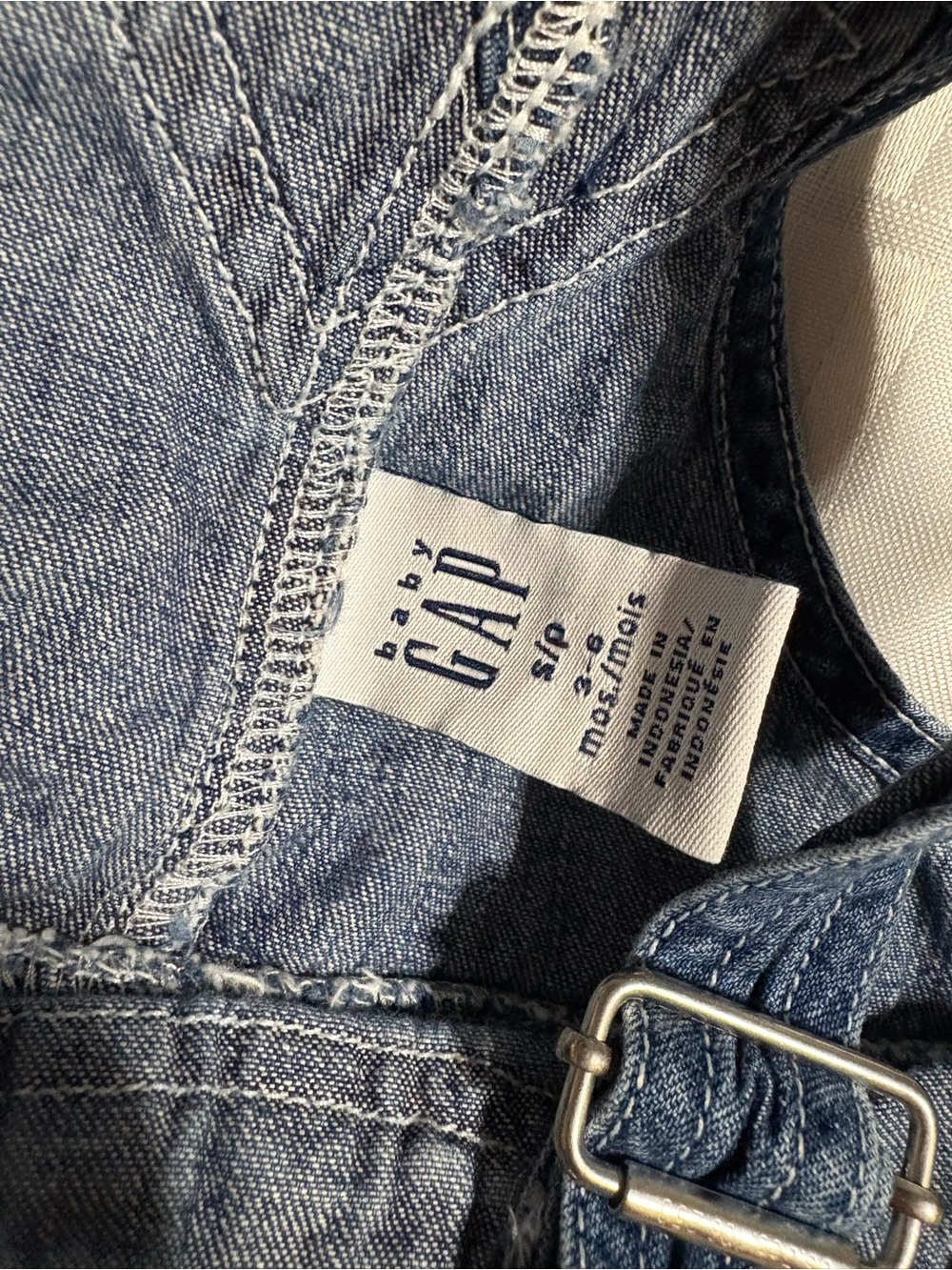 BABY GAP 3-6m denim dress - Picture 2 of 4